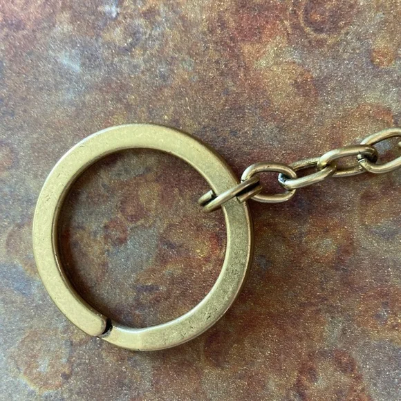 Coach Red and Black Tartan Plaid Key Card Holder - Picture 3 of 6